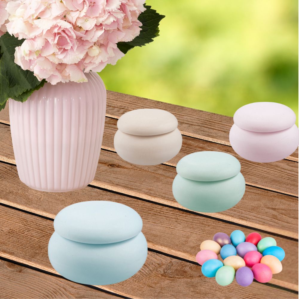 Μπομπονιέρα βάπτισης Μπιζουτιέρα Σχήμα Macaron (25τμχ) - Γαλάζιο